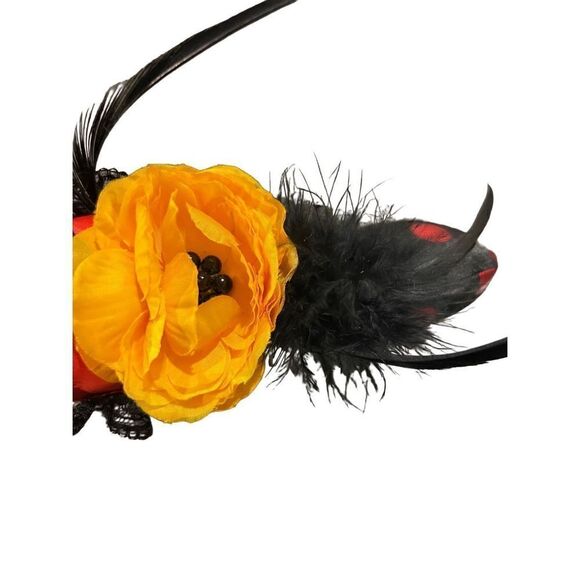 DISNEY PARKS DISNEYLAND CAMEO SILHOUETTE FEATHER POLKA DOTS MINNIE EARS - Picture 3 of 5